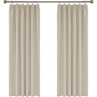 Amazon Brand – Umi Cortinas de Salón Térmicas Aislantes Dormitorio Decoración Ventanas para Habitacion Moderna Fruncido…